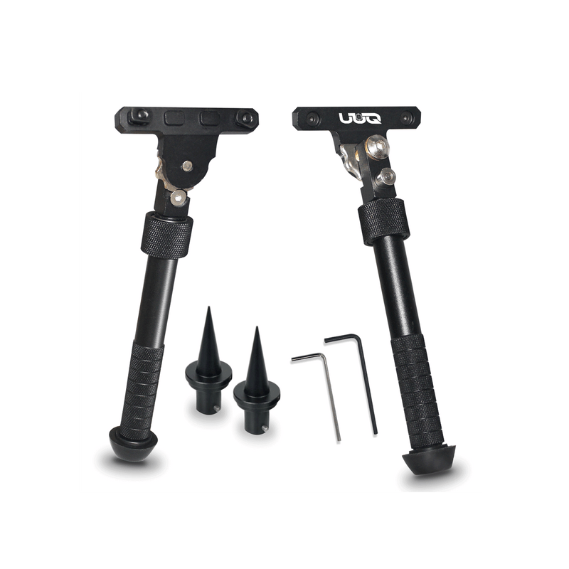 Load image into Gallery viewer, UUQ QV8 6-9 Inches Tactical Rifle Adjustable Bipod-Mount Base for Mlok Handguards, Directly Attach to M-Rail System(Split Model)
