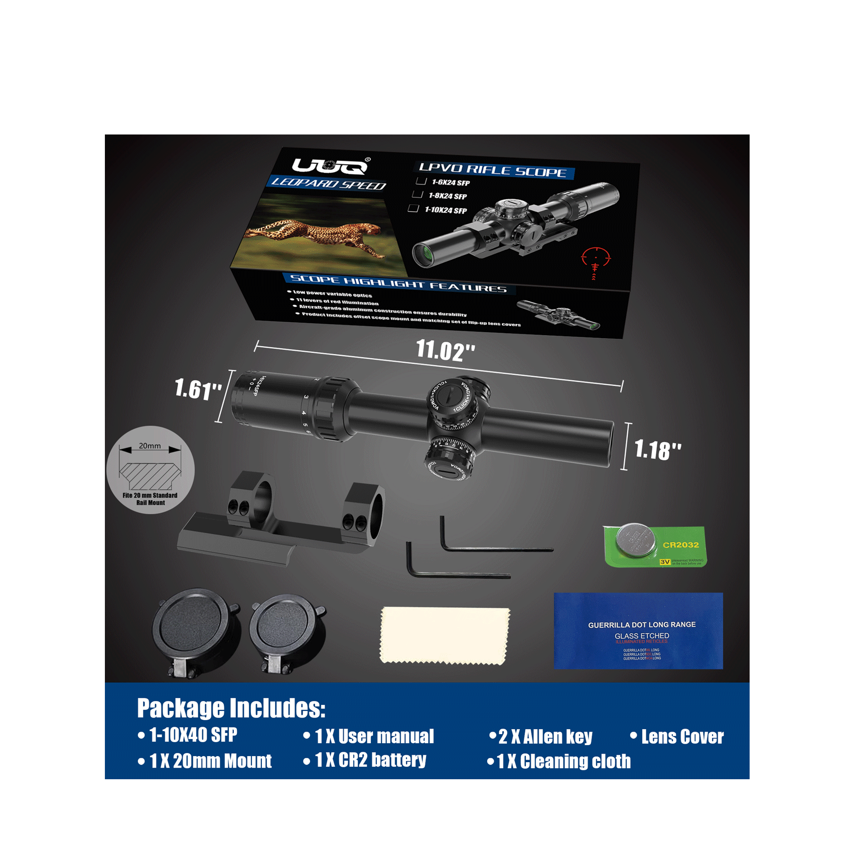 Including all accessories.