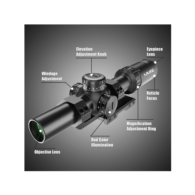 Load image into Gallery viewer, UUQ Leopard Speed 1-8x24 SFP LPVO Rifle Scope
