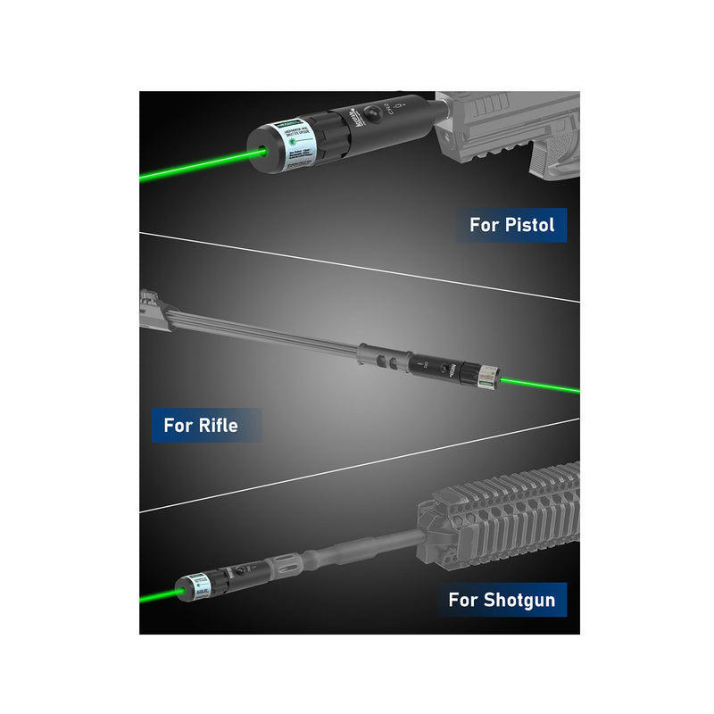 Load image into Gallery viewer, UUQ Professional Laser Bore Sight Kit with Button Switch-Green Laser Bore Sighter with 32 Adapters for 0.17 to 12GA Calibers
