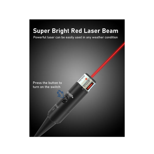 UUQ Professional Laser Bore Sight Kit with Button Switch-Red Laser Bore Sighter with 32 Adapters for 0.17 to 12GA Calibers