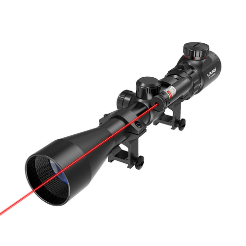 UUQ 3-9×40 Rifle Scope with Gun Laser