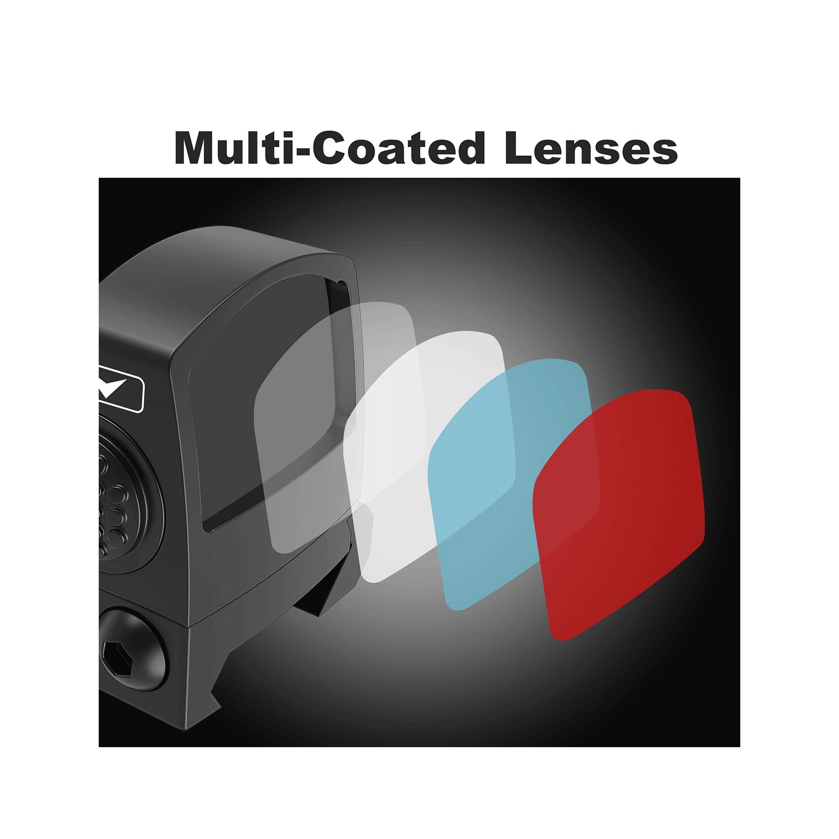 The UUQ HD1088G Shake Awake Mini Reflex Green Dot Sight features a fully multi-coated design, offering excellent optical performance.