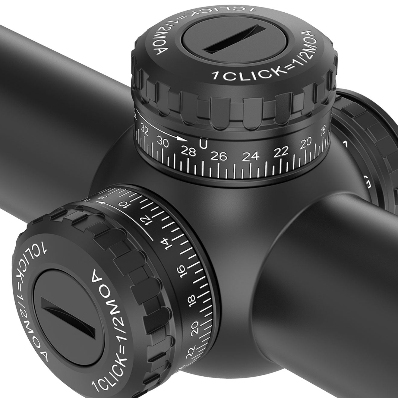 Precision reset turret of UUQ Leopard Speed 1-6x24 SFP LPVO scope, quickly and precisely adjustable by hand