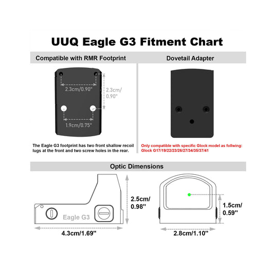 UUQ Eagle G3 4 Reticles Green Dot Sight