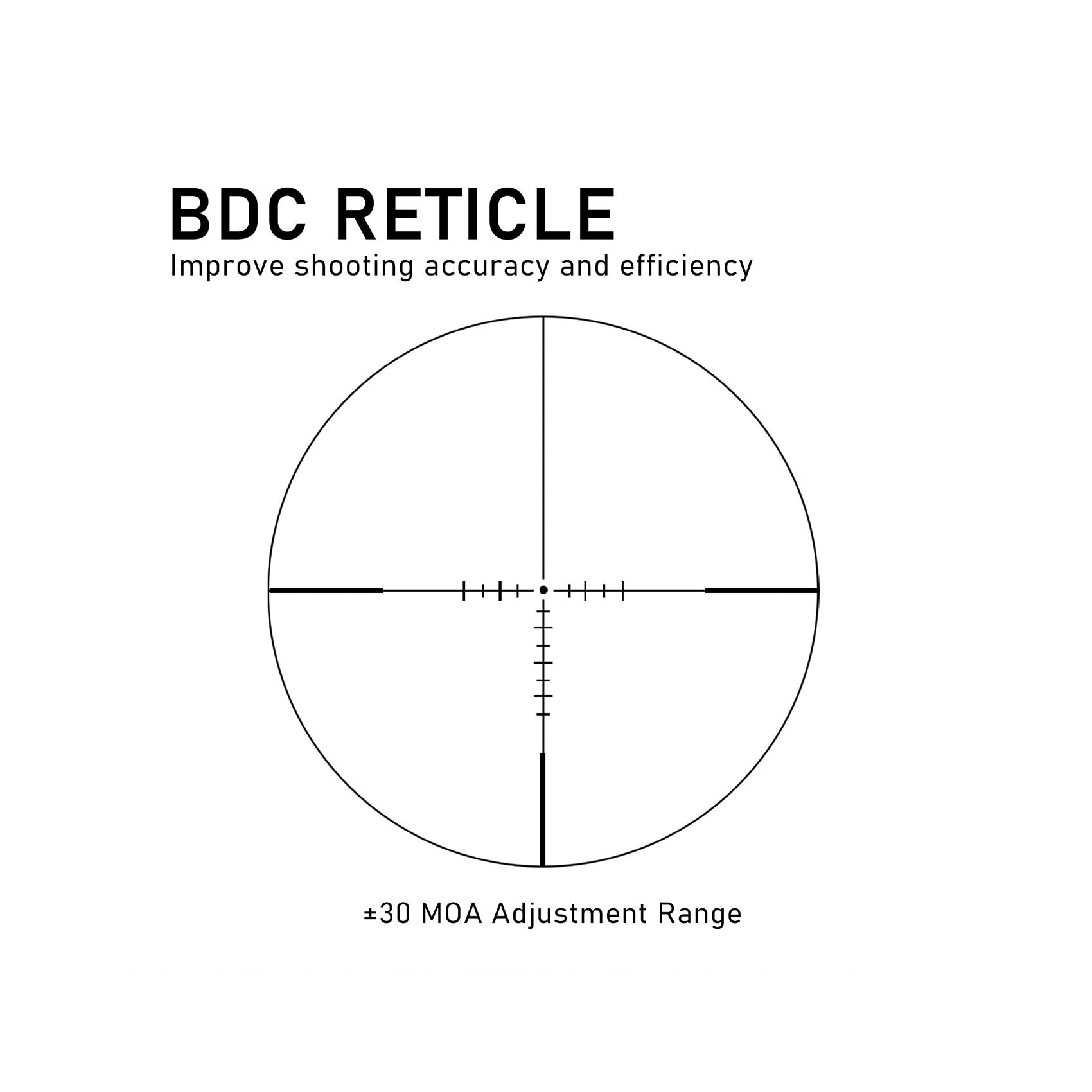 BDC Reticle,improve shooting accuracy and efficiency
