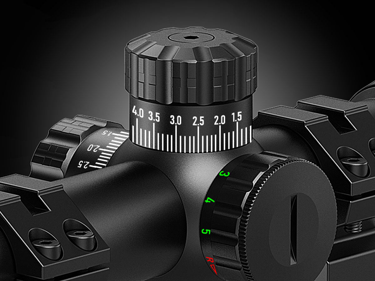 Rifle scope precision adjustment knob