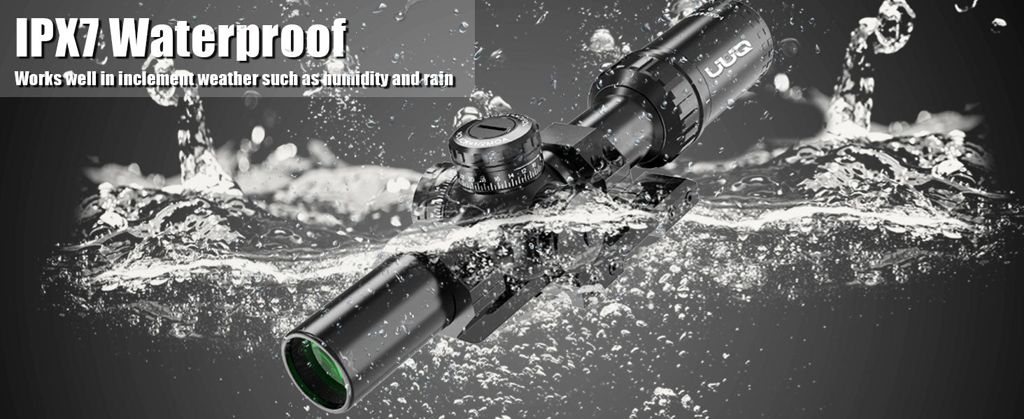 UUQ Leopard Speed 1-6x24 SFP LPVO, IPX7 waterproof