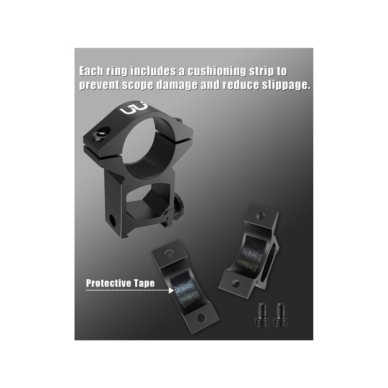 Load image into Gallery viewer, 1-Inch High Profile Picatinny Scope Rings
