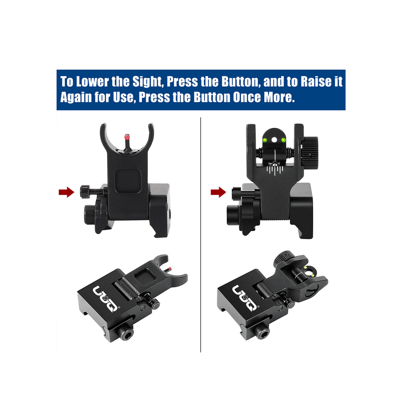 Load image into Gallery viewer, UUQ Fiber Optic Iron Sights
