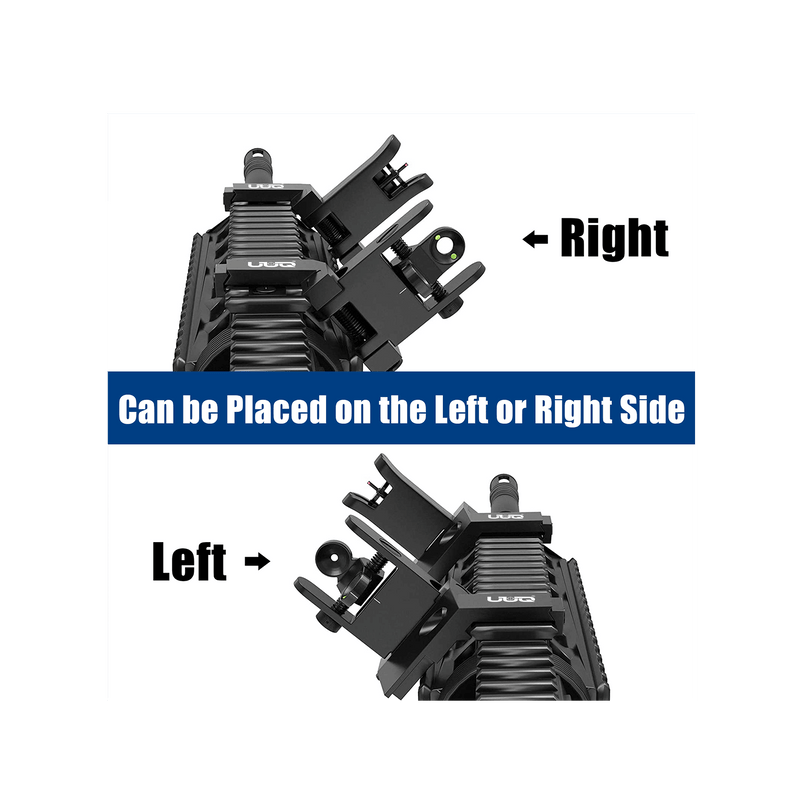 Load image into Gallery viewer, UUQ 45 Degree Offset Fiber Optic Iron Sights
