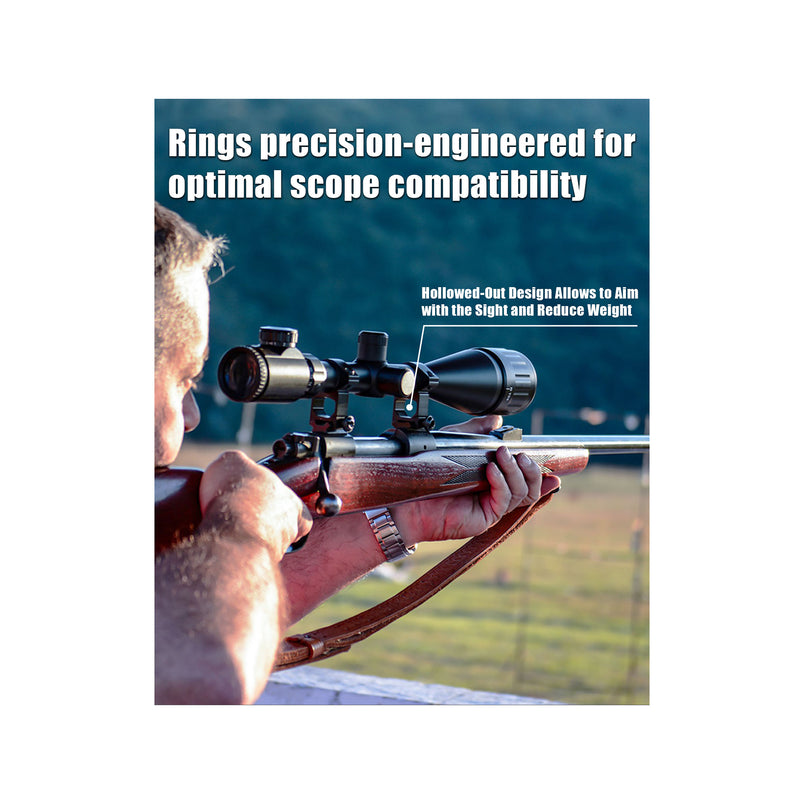 Load image into Gallery viewer, 1-Inch High Profile Picatinny Scope Rings
