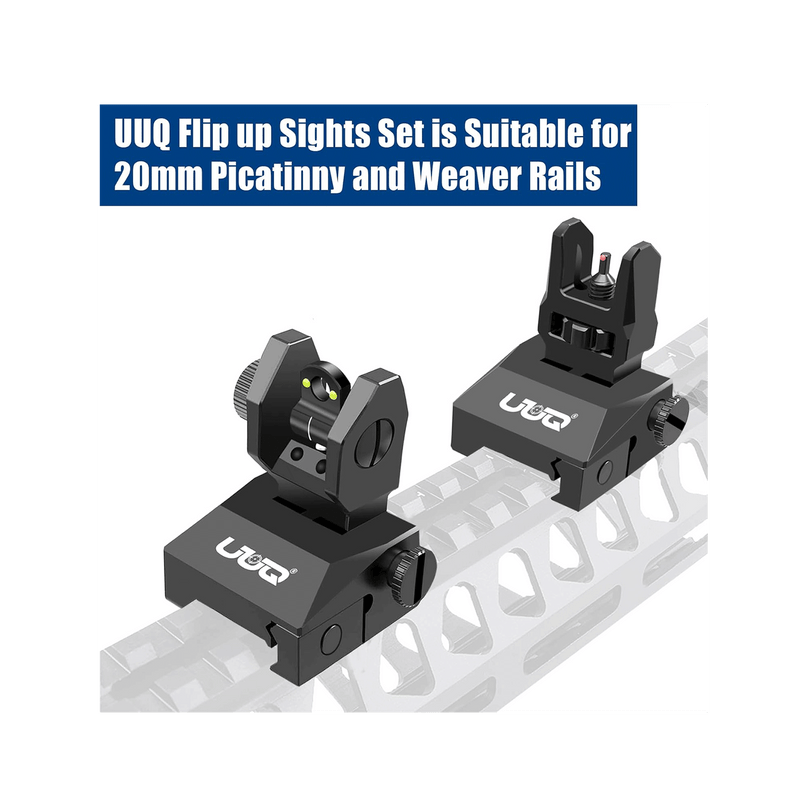 Load image into Gallery viewer, UUQ Fiber Optic Iron Sights Tool-free Adjustment
