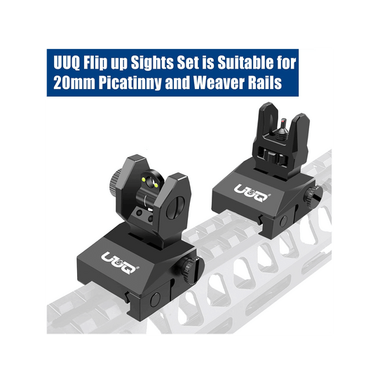 UUQ Fiber Optic Iron Sights Tool-free Adjustment