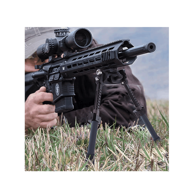 Load image into Gallery viewer, Ajoite UUQ 8&quot; - 12” Adjustable Bipod, Heavy Duty Carbon Fiber Tactical Rifle Bipod, Picatinny/Weaver Rail Mount Base(Quick Detach Lever) - UUQ Optics
