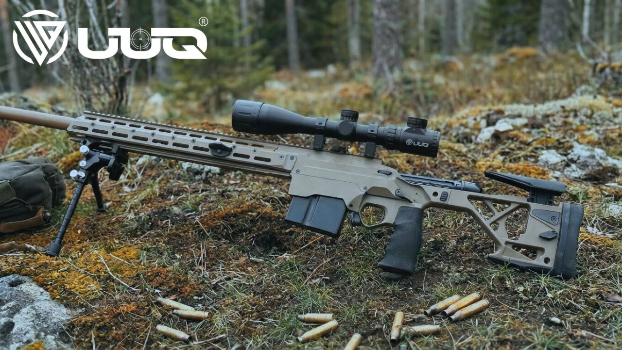 4-16x44AO scope, aluminum alloy, red and green illumination, 5 brightness settings