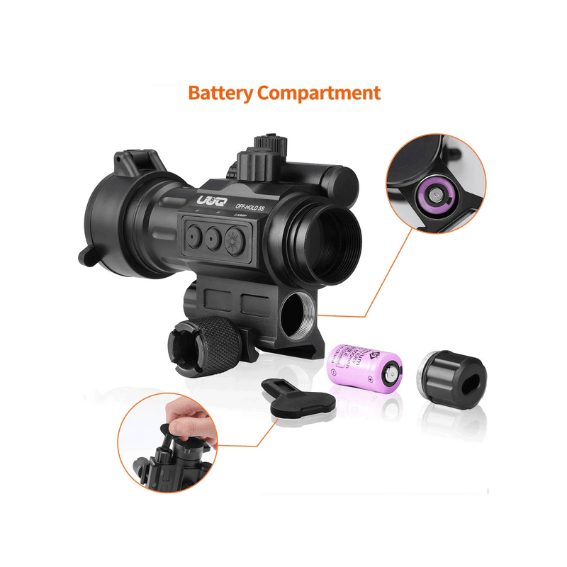 Load image into Gallery viewer, UUQ 1X30 Red Dot Sight with Green Laser Sight - 2 MOA Reflex Scope for 20mm Picatinny Rail - UUQ Optics
