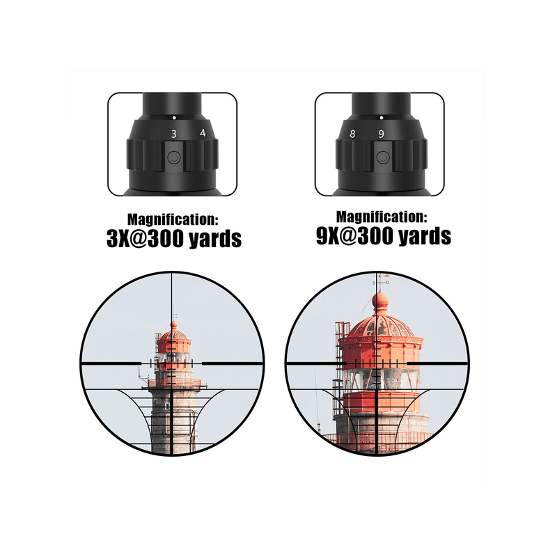 Load image into Gallery viewer, UUQ 3-9×40 Rifle Scope with Red, Green Illuminated Reticle - UUQ Optics
