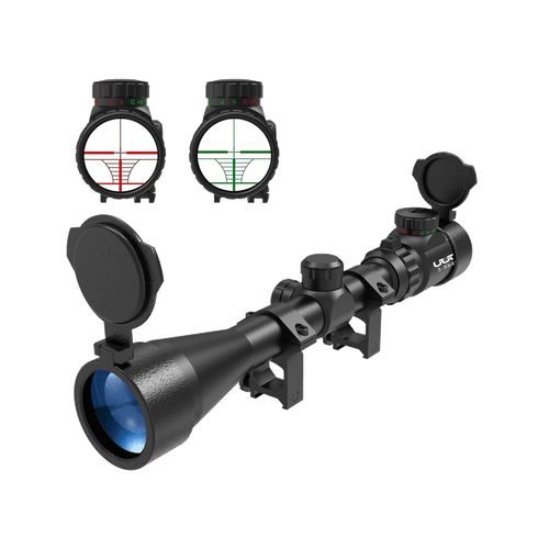 UUQ 3-9×40 Rifle Scope with Red, Green Illuminated Reticle - UUQ Optics
