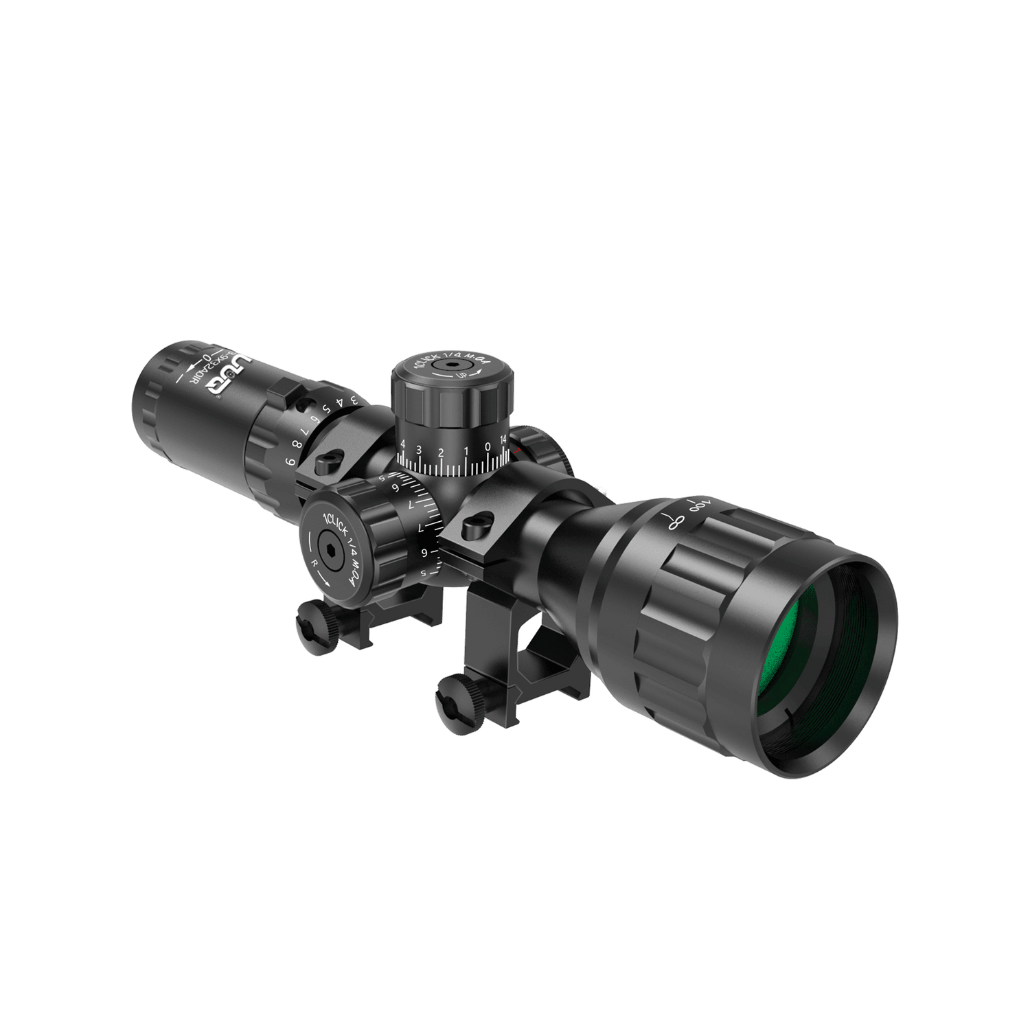 Realcera 3-9x32eg Riflescope Red&green Illuminated Rangefinder Reticle Shotgun A