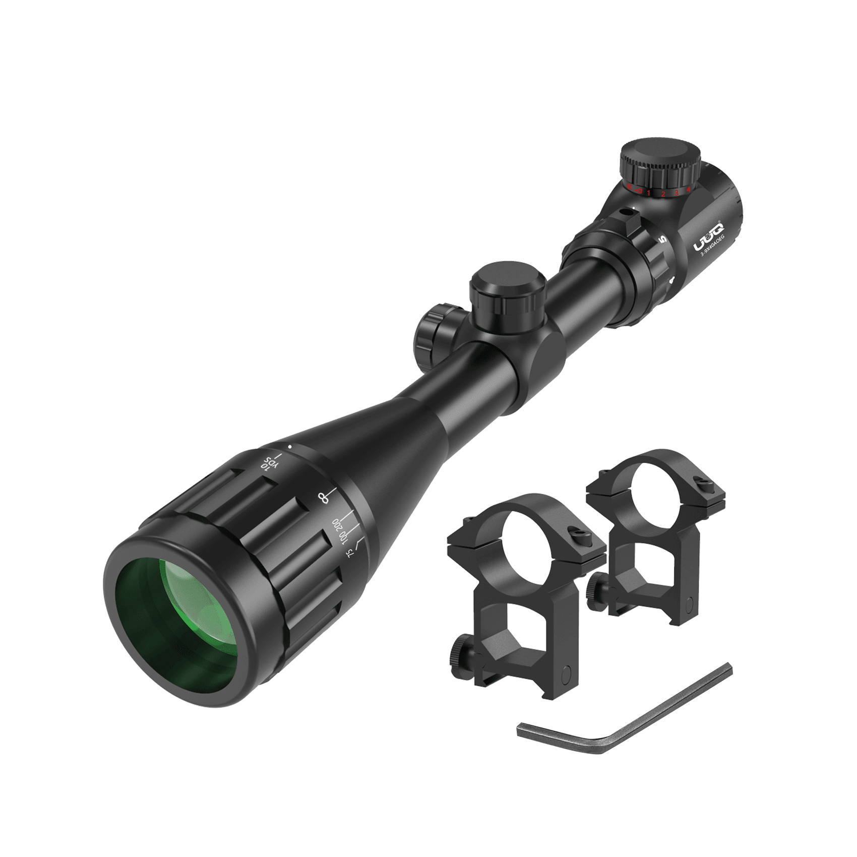 UUQ 3-9x40 AO Rifle Scope 