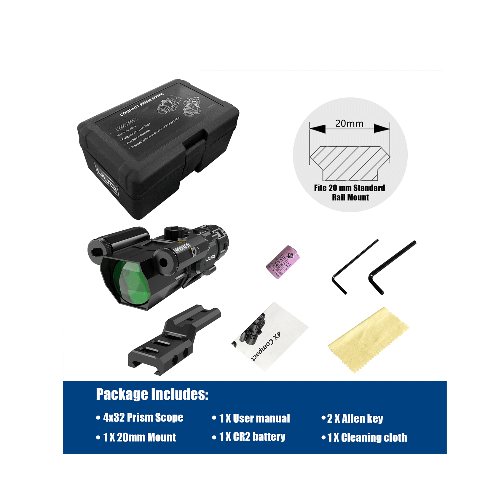 Includes all necessary accessories.