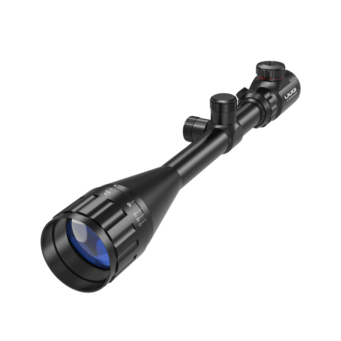 UUQ 6-24x50 AO Rifle Scope -for Hunting, Shotguns, and High-Powered, Long-Range Shooting with Rimfire, Pellets and Air Guns. Includes Illuminated Red/Green Reticle, Long Eye Relief with 20mm  - UUQ Optics