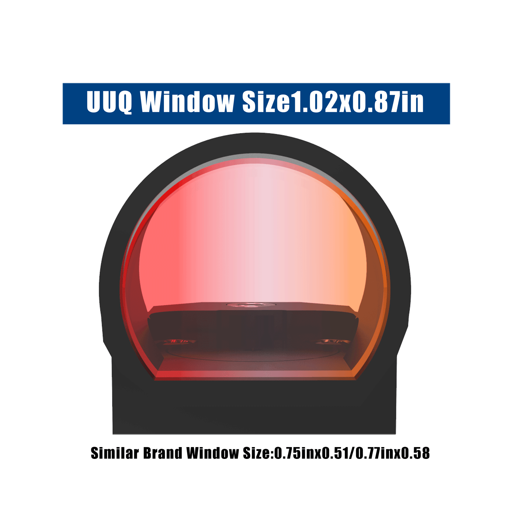 UUQ EagleC28 Shake Awake Red Dot Sight with Universal Mount - 2MOA, 1x26mm Lens, 10 Brightness Levels - UUQ Optics