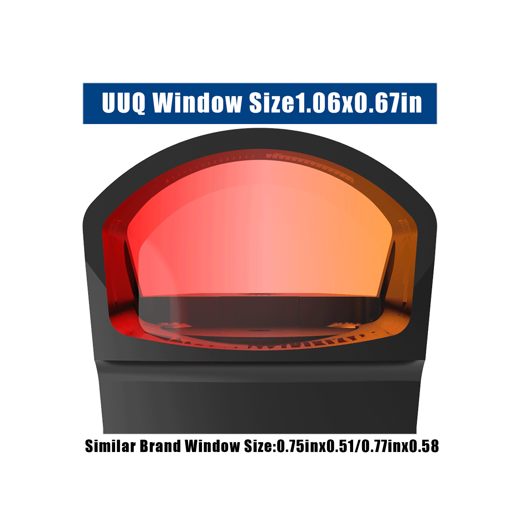UUQ EagleR27 Red Dot Sight - Shake Awake, Large View, Universal Mount - UUQ Optics
