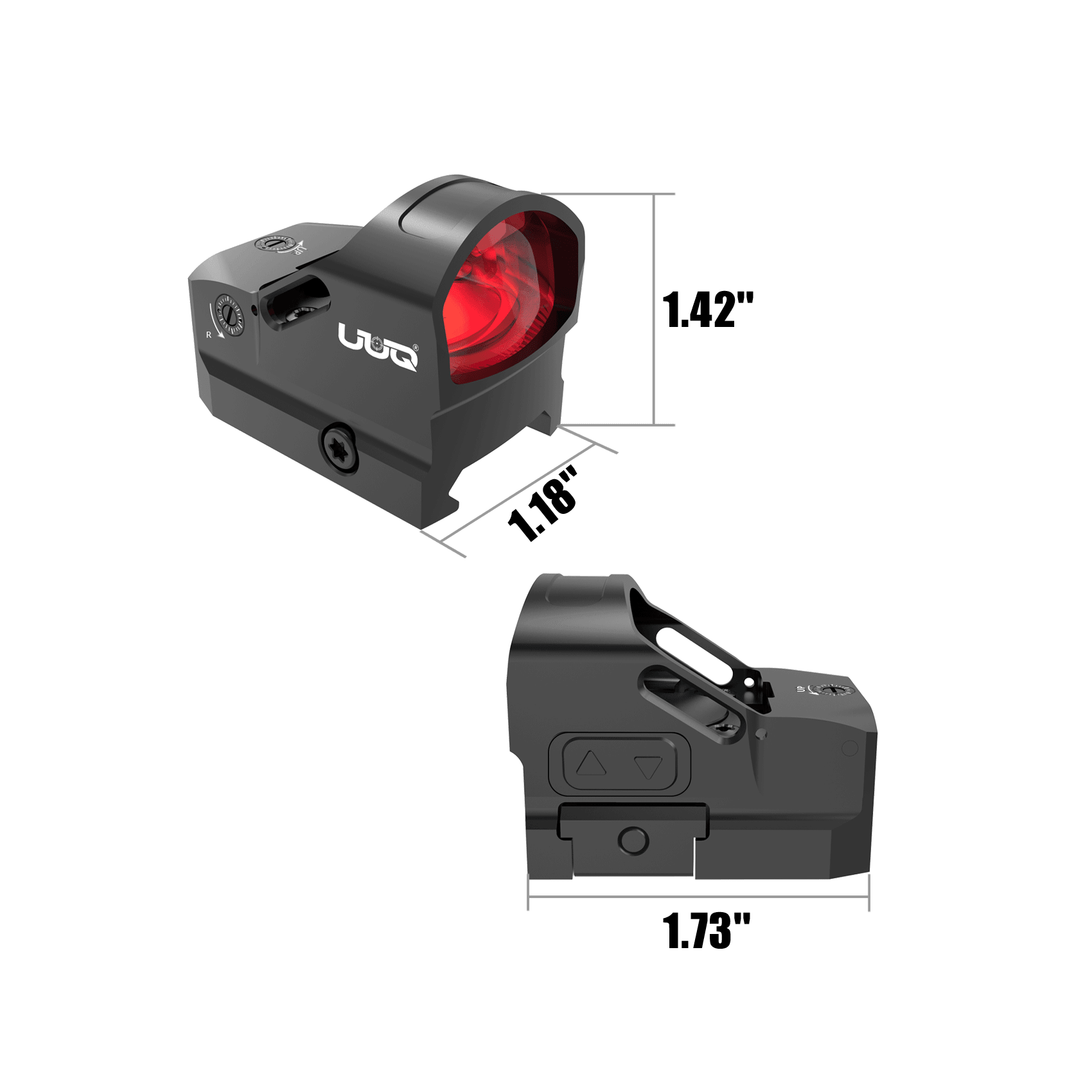 UUQ EagleR27 Red Dot Sight - Shake Awake, Large View, Universal Mount - UUQ Optics