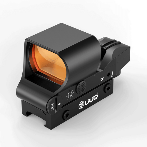 UUQ HD119A 1x28x40mm red dot sight with various adjustment buttons, suitable for precise aiming.
