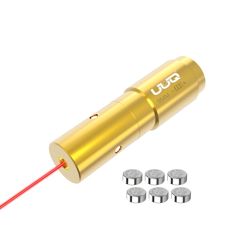 Load image into Gallery viewer, UUQ Laser Bore Sight  9MM Red Laser(6Btteries) - UUQ Optics
