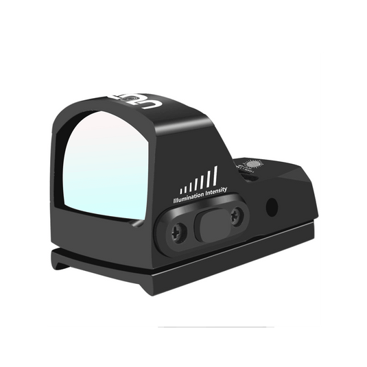 UUQ Mini Reflex Green Dot Sight for Rifles, Pistols and Shotguns 2MOA,7 Brightness Adjustments,HD1079 Green Optic Suitable for RMR or 20mm Picatinny Rail - UUQ Optics