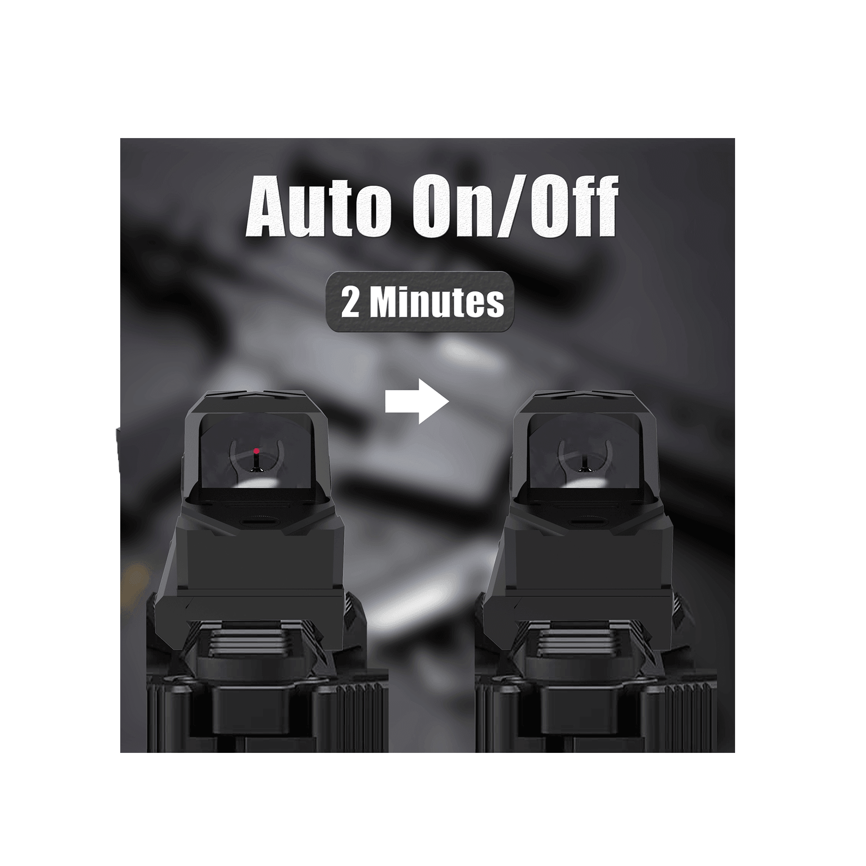 UUQ Mini Reflex Red Dot Sight - Shake Awake, 2MOA, RMR Compatible - UUQ Optics