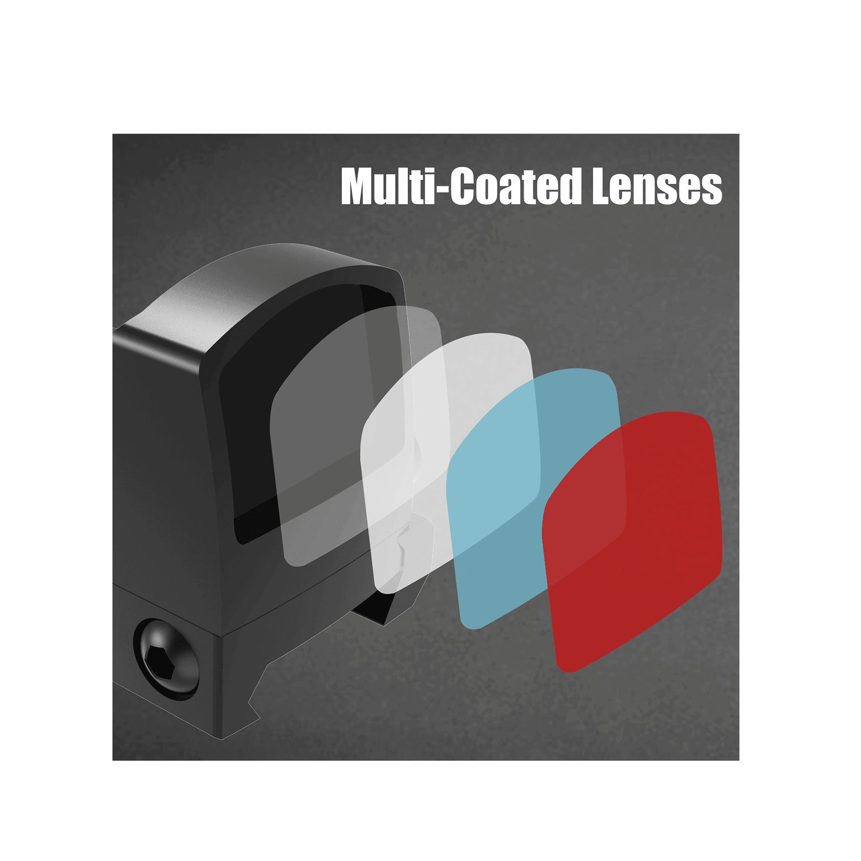 UUQ Mini Reflex Red Dot Sight for Rifles, Pistols and Shotguns 2MOA,7 Brightness Adjustments,(Suitable for RMR or 20mm Picatinny Rail) - UUQ Optics