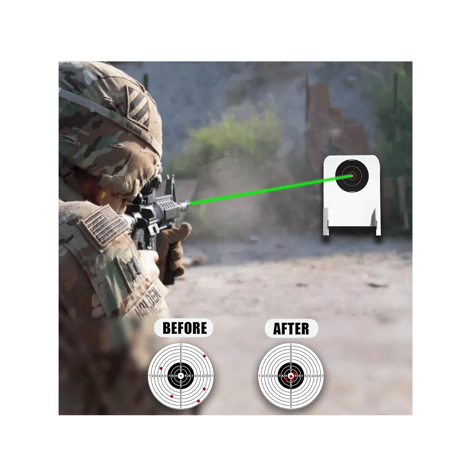 UUQ Red/Green Laser Bore Sight 9mm/.223Rem/5.56Nato Cal/.243 308/12 Ga UUQ Optics