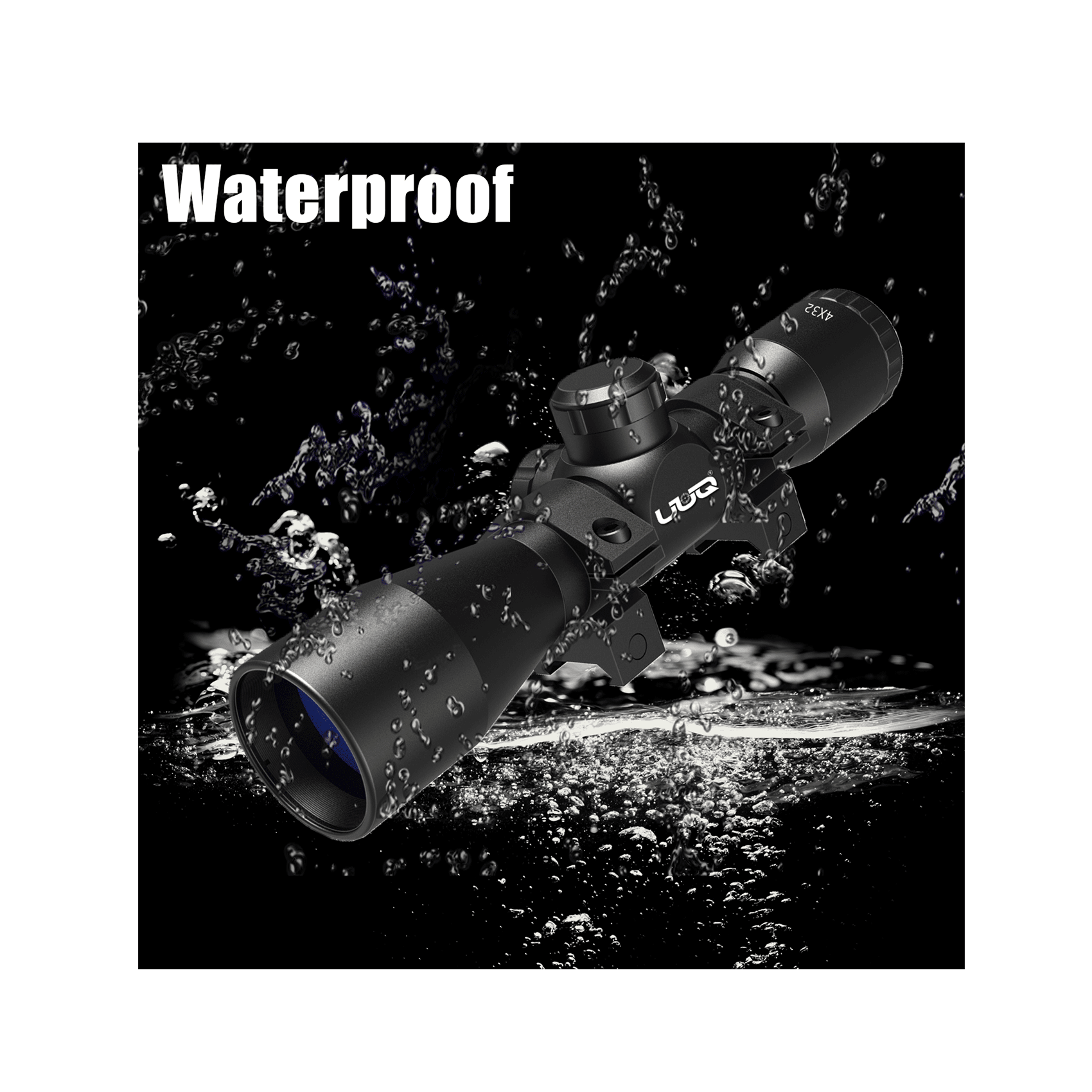 UUQ Tactical 4X32 Compact .223 .308 Scope Rangefinder Reticle/w Ring Mounts - UUQ Optics