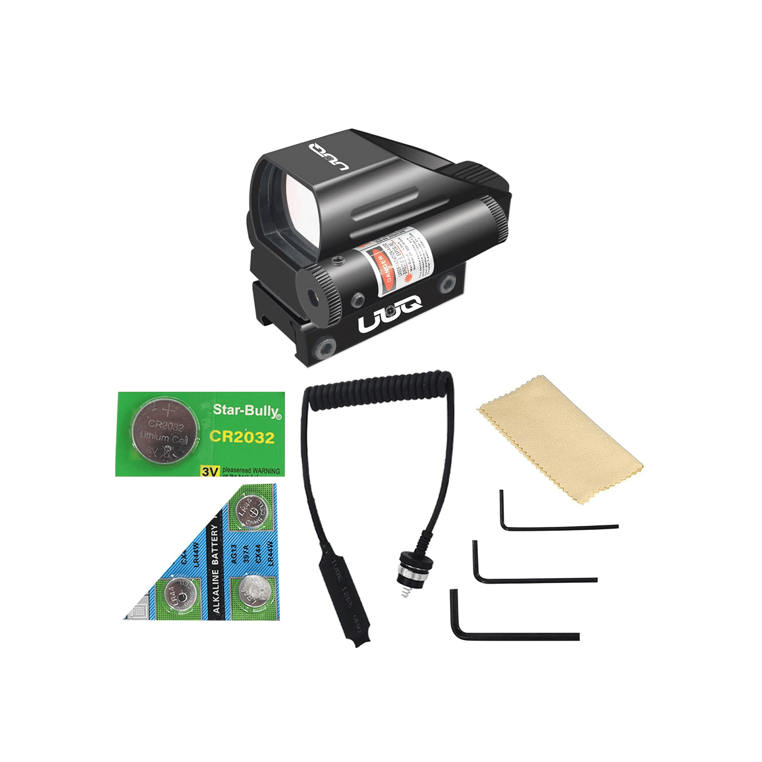 UUQ Tactical Holographic Reflex Scope Sight With Red Laser – UUQ Optics