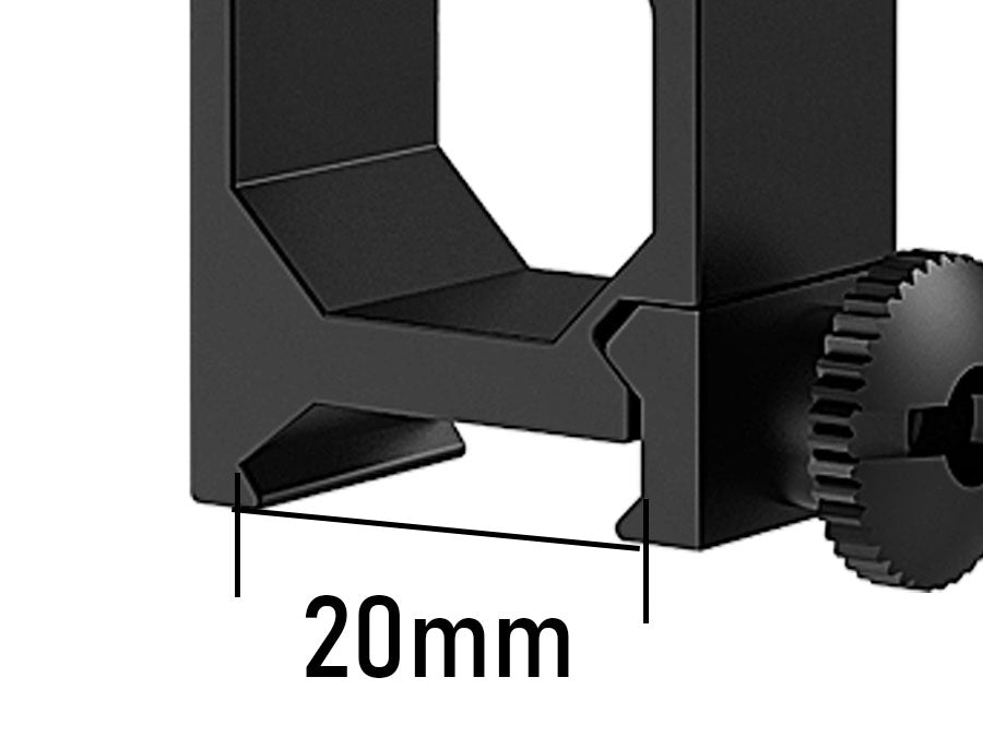 Mounting bracket for UUQ 3-9x32mm rifle scope, compatible with 20mm Picatinny/Weaver rails, offering simple installation.