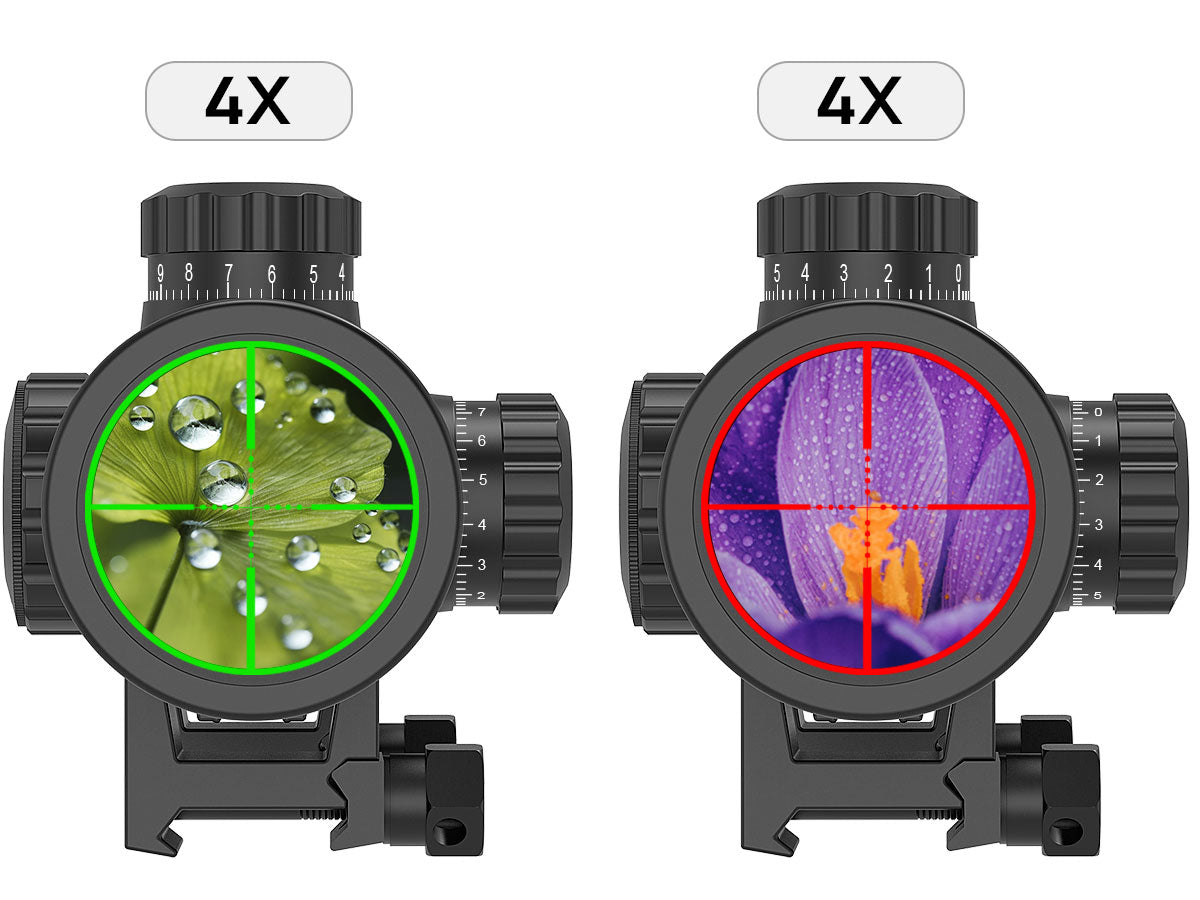 4x fixed magnification provides a clear view.