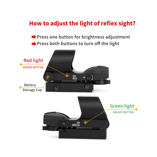 Legion 4-12x50 3 in 1 Combo Scope with Green Laser With Upgraded Dot Sight, showing 4x and 12x magnification at 600 yards.
