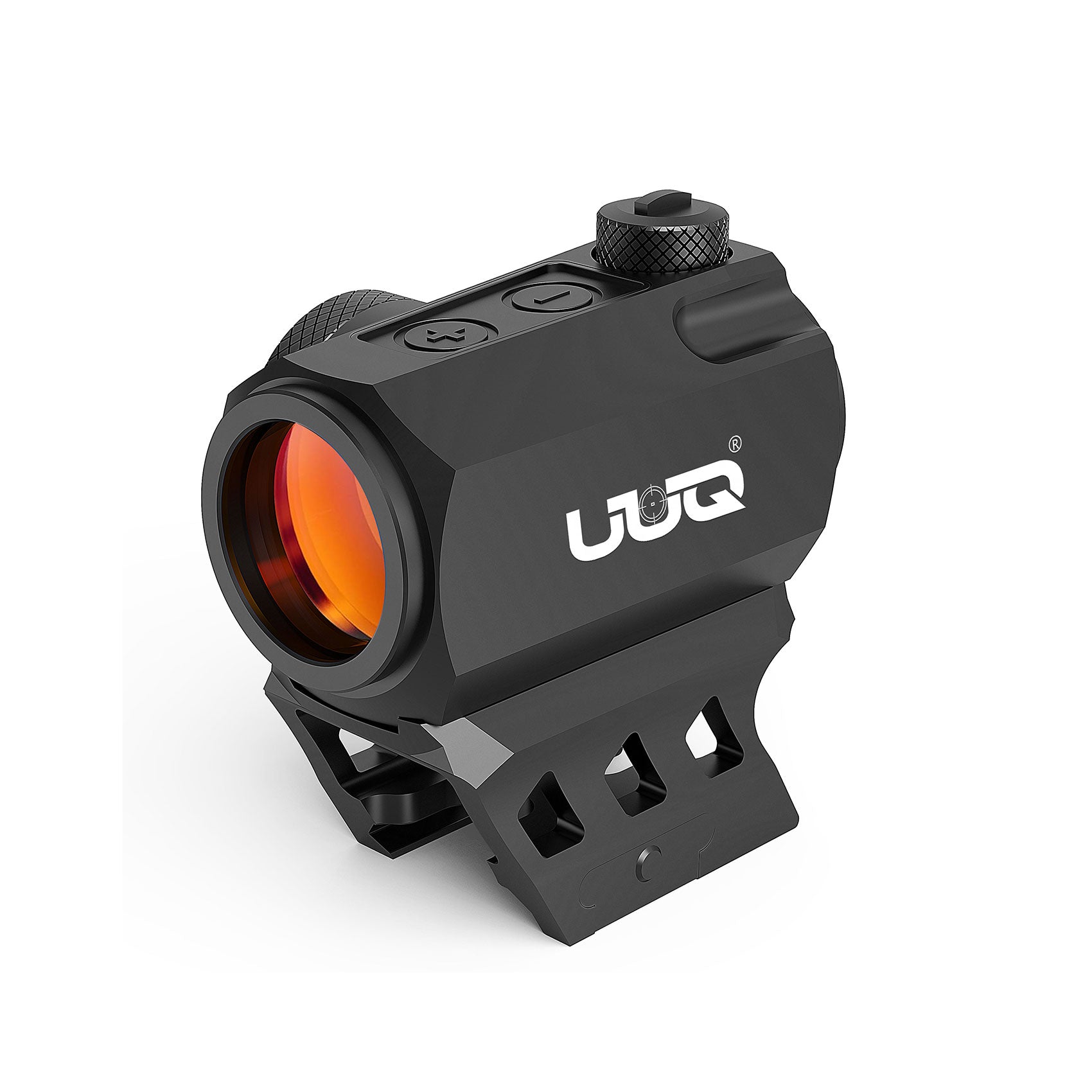 UUQ Sentry 5 Shake Awake Red Dot Sight, enclosed tactical optic with red multi-coated lens and integrated mount.