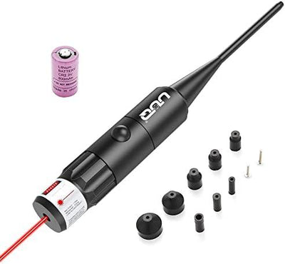 UUQ Bore Sight kit Red Laser Sight BoreSighter with Button Switch for 0.177 to 0.50 Caliber Rifles Handgun - UUQ Optics
